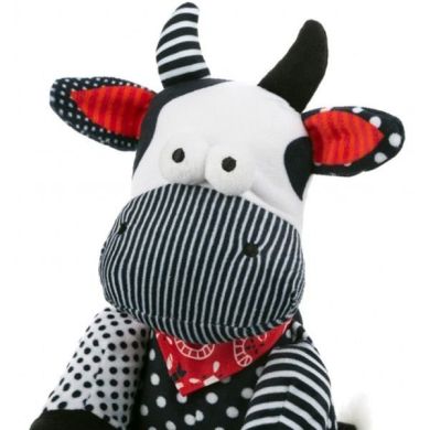 Мягкая игрушка Same Toy Корова/Бык Черно-белый 24 см A1057/24
