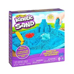 Набор кинетического песка Kinetic Sand Замок из песка голубой 454 г 71402B