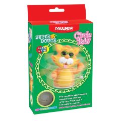Набор для лепки Paulinda Super Dough Circle Baby Кот заводной механизм Желтый PL-081177-4