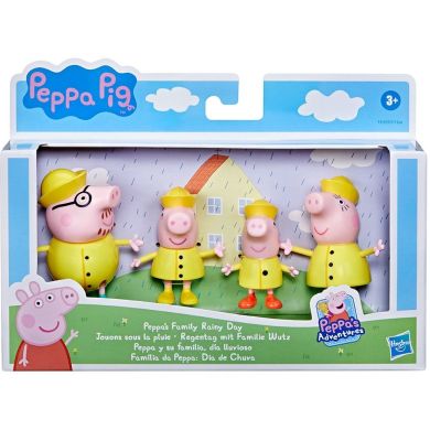 Набор фигурок Peppa Дружественная семья Пеппи Дождливый день Peppa Figurines F2193