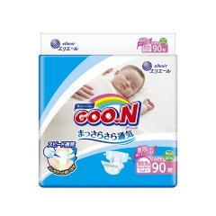 Подгузники Goo.N SS для новорожденных до 5 кг унисекс 90 шт 853620 4902011856200, 90