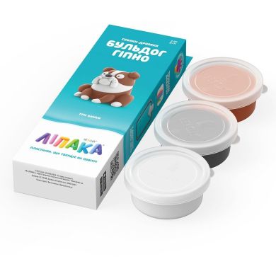 Набір пластиліну, що самостійно твердіє, ЛІПАКА СОБАКИ-ДРУЗЯКИ: БУЛЬДОГ ГІПНО 30148-UA01