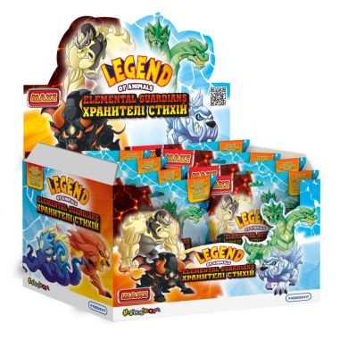 Дисплей стретч-іграшок серії Legend of animals Максі &ndash; Хранителі стихій (10 шт)