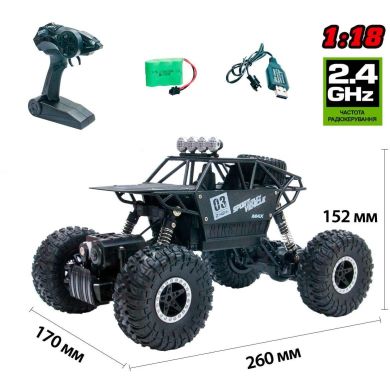 Автомобиль на радиоуправлении Sulong Toys Off-Road Crawler Max Speed черный SL-112RHMBl