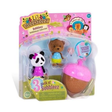 Игрушка Li`l Woodzeez Bobblehead 3 единицы Серия 3 63100Z