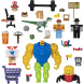 Игровая коллекционная фигурка Jazwares Roblox Feature Environmental Set Roblox Meme Pack W8 ROB0338