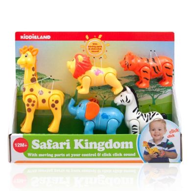 Развивающий игровой набор Kiddieland Дикие животные со звуком 054106