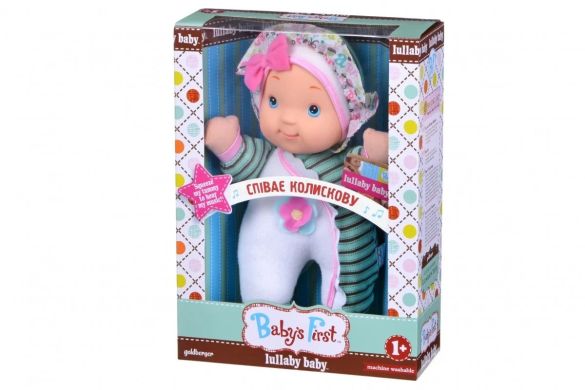 Кукла Baby’s First Lullaby Baby Колыбельная, 33 см, зеленый 71290-2