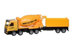 Машинка инерционная Same Toy Super Combination Бетономешалка с прицепом желтая 98-86Ut-2