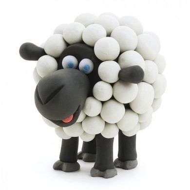 Набір пластиліну, що самостійно твердіє, Lipaka &ndash; вівця 30049-UA01