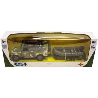 Ігровий набір LAND ROVER DEFENDER MІЛІТАРІ (з човном) TechnoDrive 520191.270