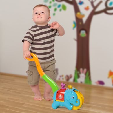 Каталка Kiddieland Слон-циркач озвучена на украинском 058297, Разноцветный