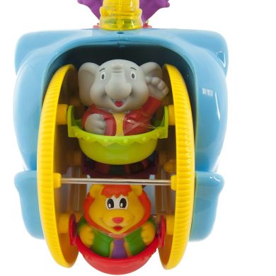 Каталка Kiddieland Слон-циркач озвучена на украинском 058297, Разноцветный