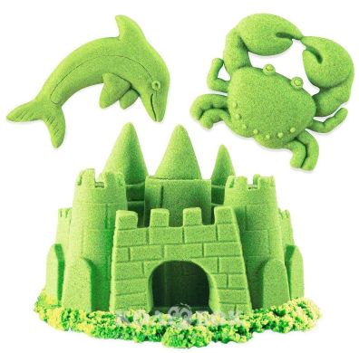Пісок для дитячої творчості Kinetic Sand зелений 907 г 71453G
