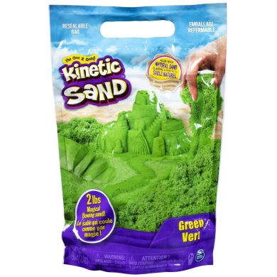 Пісок для дитячої творчості Kinetic Sand зелений 907 г 71453G