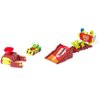 Игровой набор T-RACERS ПРЫЖОК ОРЛА (машинка-конструктор, гонщик, аксесс.) T-Racers PTRSD014IN01