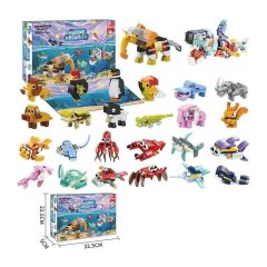 Адвент-календар XT 87 (20) 24 віконця, конструктор, 12 тварин, в коробці, 22,5, 32.0