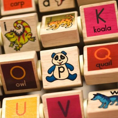 Розвивальна дерев'яна іграшка Battat Зоо-Куб BX1004X, Різнокольоровий