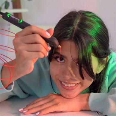 3D-ручка 3Doodler Flow для проф. использование СИНЯЯ 8 стержней, аксессуары FLOW-INTL