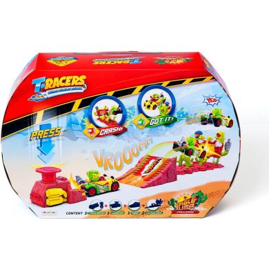 Игровой набор T-RACERS ПРЫЖОК ОРЛА (машинка-конструктор, гонщик, аксесс.) T-Racers PTRSD014IN01