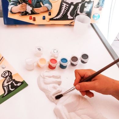 Набір для створення гіпсової фігурки Ses Creative Ті-Рекс зі скелетом 14206S