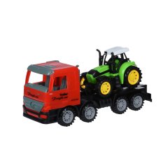 Игрушечная специализированная техника Same Toy Super Combination Тягач с трактором красный 98-84Ut-1