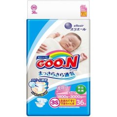 Подгузники GOO.N для маловесных новорожденных SSS 1.8 - 3.5 кг 853519/853887 4902011751291, 36