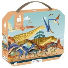 Пазл Janod панорамний Динозаври 100 ел. J05831
