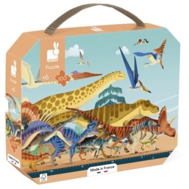 Пазл Janod панорамний Динозаври 100 ел. J05831