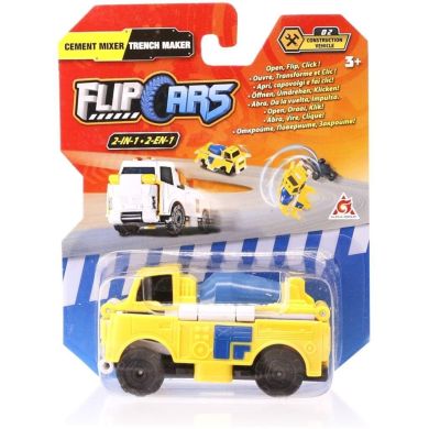 Машинка-трансформер Flip Cars 2в1 Бетономішалка і траншеєкопач EU463875-02