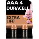 Батарейки лужні Duracell розміру AAA, 4 шт. в упаковці 5005967 5000394052543