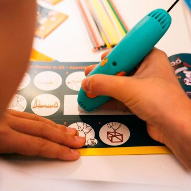 Набір стрижнів для 3D-ручки 3Doodler Start МІКС 75 шт: зелений, жовтий, рожевий 3DS-ECO-MIX4-75