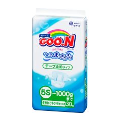 Подгузники для маловесных новорожденных Goo.N 5S до 1 кг 30 шт 753863 4902011741421, 30