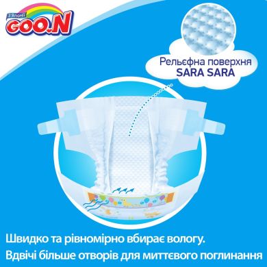 Подгузники для маловесных новорожденных Goo.N 5S до 1 кг 30 шт 753863 4902011741421, 30