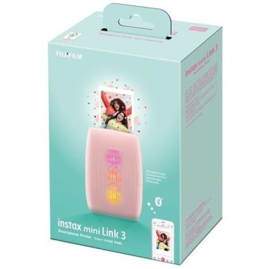 Портативний кольоровий фотопринтер Instax Mini LINK3 R PINK EX D Рожева троянда 16832118