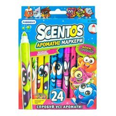 Набір ароматних маркерів для малювання Scentos Тонка лінія 24 кольори 40722