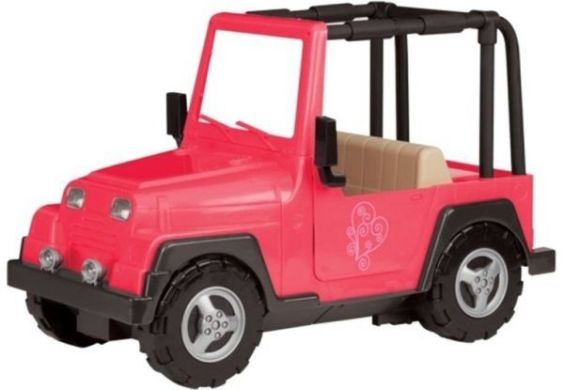 Транспорт для ляльок Our Generation Рожевий джип з чорною рамкою BD37277Z