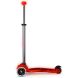 Самокат MICRO серії Maxi Deluxe Glow LED ЧЕРВОНА АУРА (до 50 kg, 3-х колісний, світло) MMD368