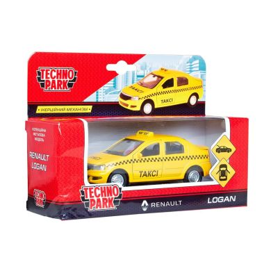 Автомодель Технопарк Renault Logan Taxi 1:32 LOGAN-T