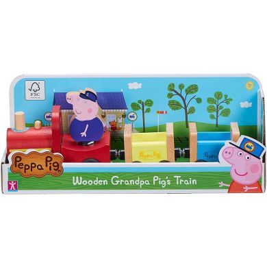 Деревянный игровой набор Peppa Паровозик дедушки Пеппы Peppa Wooden 7210