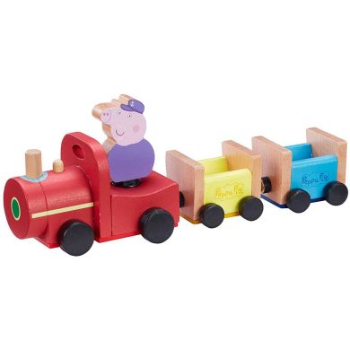 Деревянный игровой набор Peppa Паровозик дедушки Пеппы Peppa Wooden 7210
