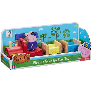 Деревянный игровой набор Peppa Паровозик дедушки Пеппы Peppa Wooden 7210