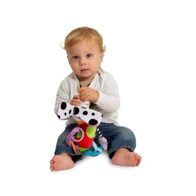 Развивающая игрушка-подвеска Taf Toys Смышленый песик 11695, Белый