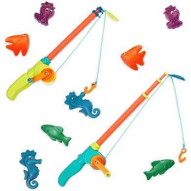 Ігровий набір МАГНІТНА РИБОЛОВЛЯ, ЩО ЗМІНЮЄ КОЛІР (2 вудки, 8 морських жителів) Battat BX2056Z