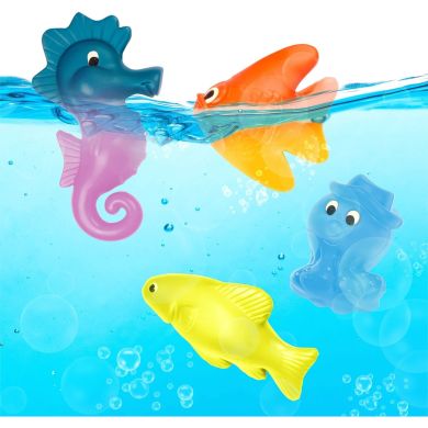 Ігровий набір МАГНІТНА РИБОЛОВЛЯ, ЩО ЗМІНЮЄ КОЛІР (2 вудки, 8 морських жителів) Battat BX2056Z