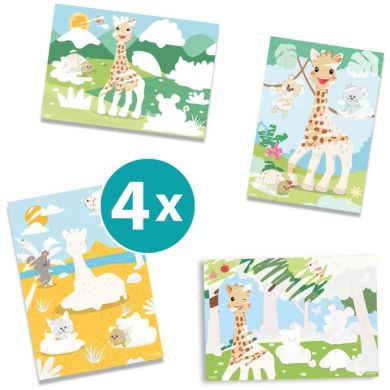 Набір для творчості серії My first ВОДНІ МАЛЮНКИ ЖИРАФА СОФІ (картки, пензлик) 14490S