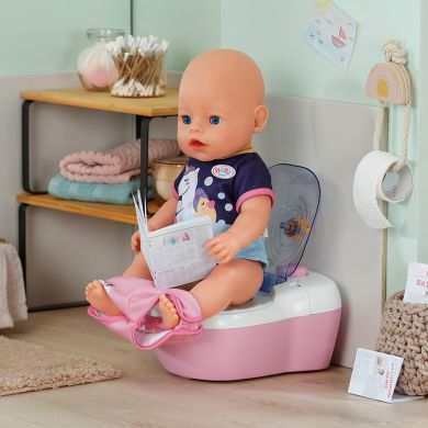 Інтерактивний унітазик для ляльки Baby Born &ndash; Маленький туалет (звук)