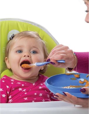 Тарілка для годування Nuvita Easy Eating Глибока і мала 2шт. 18 см NV8461Blue, Синій