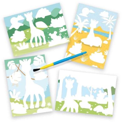 Набір для творчості серії My first ВОДНІ МАЛЮНКИ ЖИРАФА СОФІ (картки, пензлик) 14490S