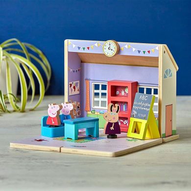 Дерев'яний ігровий набір Peppa Школа Пеппи Peppa Wooden 7212